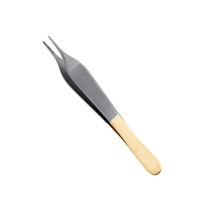 Adson คีมผ่าตัดปลายทองที่ละเอียดอ่อนได้รับการรับรอง CE คลาส I ใช้งานด้วยตนเอง - Product Image 2