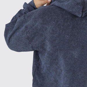 Ensemble survêtement homme de haute qualité, effet délavé à l'acide, comprenant un sweat à capuche et un pantalon évasé - Product Image 4