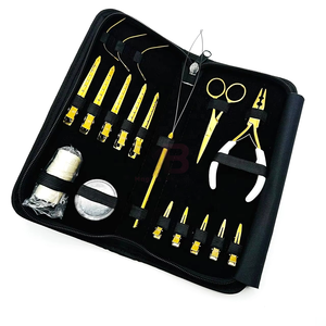 Kit Completo de Herramientas para Extensiones de Cabello de Acero Inoxidable con Estuche de Cuero para Uso Profesional en Salón - Set de Aplicación y Remoción - Product Image 6