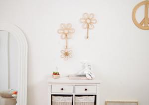 Crochet mural en bambou de style naturel, support décoratif pour balcon, terrasse, outils de jardinage et accessoires utilitaires d'extérieur - Product Image 4