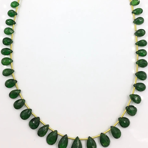 ทซาโวร์ไทด์รูปหยดน้ำเจียระไน 1 เส้น 47 กะรัต พลอยธรรมชาติสำหรับทำเครื่องประดับชั้นดี - Product Image 1