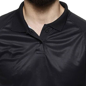 Polo personnalisé en polyester pour homme, noir et rouge, pour entraînement sportif professionnel, vêtements décontractés, nouvelle technologie - Product Image 4