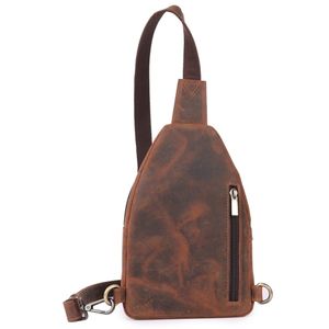 Bolso bandolera informal de cuero genuino para hombre, bolso para documentos de cuero vacuno, de alta calidad, con logo personalizado. - Product Image 6