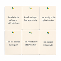 Cartes de Douche Personnalisées pour le Yoga Quotidien en Famille 365 Jours, Affirmations Sexy, Épaisses, Écologiques et Durables, Prix Usine