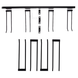 Support mural robuste OEM pour outils, organisateur réglable en acier à un niveau pour garage et jardin A02 - Product Image 1