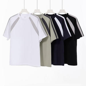Latest Fashion <b>Drop</b> Shoulder Boxy Fit Crop Panel T-shirt Oversized Heavyweight 260 GSM Blank <b>Box</b> TShirt 100% Cotton TShirt Men - Product Image 2