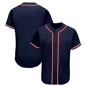 Maillot de baseball respirant de bonne qualité, 100 % polyester, design personnalisé, logo personnalisé, maillot de baseball unisexe pour adultes - Product Image 6