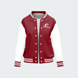 Ostriya Intl Men's High Quality Varsity <b>Jackets</b> <b>Custom</b> Embroidered Front 3D Breathable Polyester Winter V-neck Outdoor - Product Image 5