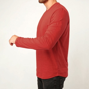 Camisetas de Manga Larga para Hombre de Primera Calidad, 100% Algodón, Transpirables, Ligeras, Cómodas, Antiarrugas, de Secado Rápido - Product Image 4