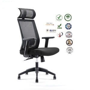 Silla de oficina ejecutiva de lujo, diseño moderno y ergonómico, de alta calidad, multifuncional, con malla de elevación, elevación a Gas, color negro, Clase 3 - Product Image 4
