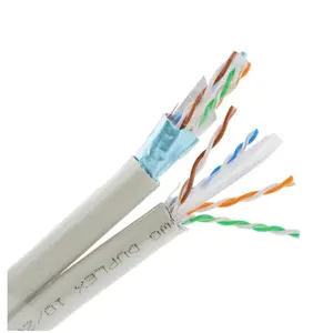 Lan cat6 cat6a utp/ftp פנימי/חיצוני 2*4p cca/נחושת 23awg רשת כבל 6a 6a