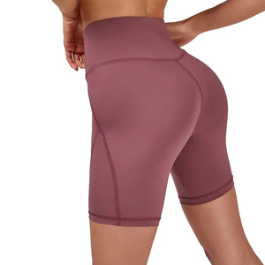 Custom Yoga <b>Shorts</b> Ventilated Seamless Gym <b>Shorts</b> for Women Fitness Workout Breathable OEM - Product Image 5