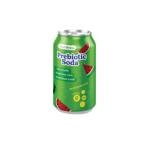 เครื่องดื่มอัดลมพรีไบโอติก 330 มล. รสแตงโม ราสเบอร์รี่ เลมอน ส้ม มะนาว  มีตัวอย่างฟรี รับผลิตแบบ OEM คุณภาพสูง - Product Image 2