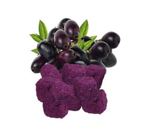 Jamun noir biologique FD, fabriqué à partir de vrais fruits, emballé sous vide en vrac, surgelé, saveur naturelle sucrée et acidulée, collation saine, en tranches/dés/en poudre - Product Image 1