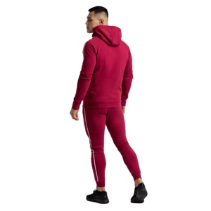 Survêtement d'hiver confortable 100 % coton pour homme, à capuche, couleur unie, impression personnalisée, pull en polaire chaud et respirant, style vintage - Product Image 2