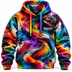 Venta al por Mayor Directa de ZIAKOT INDUSTRY, Sudadera con Capucha Personalizada con Gráficos para Hombre, Sudadera Extra Grande, Sudadera con Capucha de Felpa Gruesa de Primera Calidad - Product Image 5