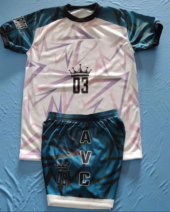 Venta al por Mayor de Uniformes de Fútbol Personalizables, Transpirables, Estampados en Poliéster, con Diseño Propio, Unisex - Product Image 2