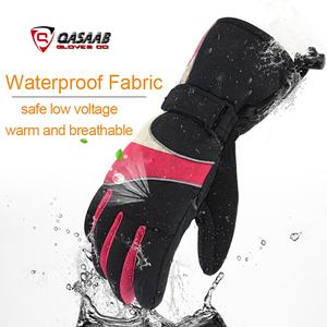Guantes de esquí calefactables eléctricos con carga USB y batería, para snowboard, de cinco dedos, gruesos, para invierno - Product Image 4