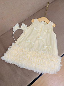 Vestido Casual de Verano Transpirable y Ecológico Personalizable para Niñas de 1 a 10 Años, Sin Mangas, Poliéster/Algodón, OEM/ODM - Product Image 5