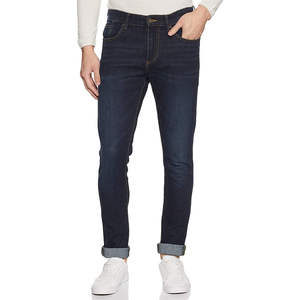 Jeans pour hommes, pantalons en jean droits, jeans en denim élégants, vêtements de rue pour hommes, pantalons en denim délavés, logo et design personnalisés, OEM - Product Image 1