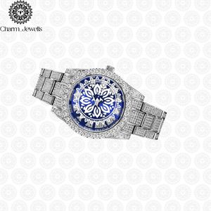 Charm Jewells Stainless Steel Diamond <b>Watch</b> Round Analog Dial Sapphire Crystal Luxury Fashion Women's Quartz Movement - Product Image 2