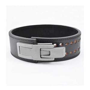 Cinturón de Levantamiento de Pesas Unisex de Alta Resistencia, Personalizado, de Cuero Vacuno con Forro de Gamuza, Cierre de Palanca, Antideslizante, Calidad Premium - Product Image 5