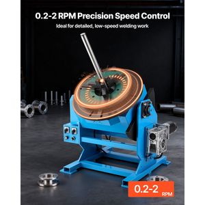 Positionneur de soudage rotatif, capacité de charge de 1102 lb, angle d'inclinaison de 45 à 90 degrés, table tournante - Product Image 4