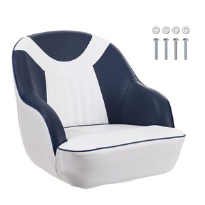 Sedile a Secchio Imbottito in Spugna Spessa per Barche Pontone e da Pesca, Comoda Sedia per Imbarcazioni da Turismo in Alluminio - Product Image 1