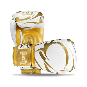 Guantes de boxeo profesionales de marca propia personalizables, cuero de piel de vaca Real duradero para entrenamiento de lucha, cómodos - Product Image 5