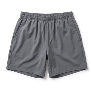 Pantalones Cortos Bermuda de Lona para Hombre, Cintura Media con Cordón, Color Sólido, Algodón, Casuales, con Bolsillos, Transpirables, de Secado Rápido, Tejido de Punto - Product Image 4