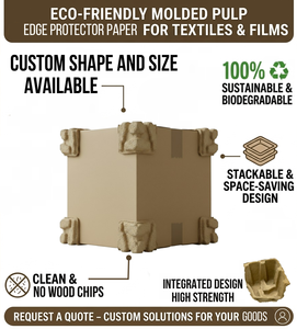 Bandeja Protectora de Papel Rectangular Ecológica de Alta Calidad, la Más Vendida, para Envío, Kraft TW Origin, Personalizada - Product Image 4