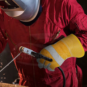 Venta al por mayor Guantes DE TRABAJO antideslizantes Guantes de trabajo de cuero transpirable Guantes de trabajo de protección - Product Image 3