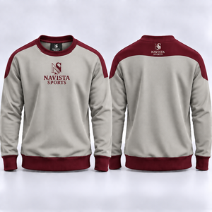 Sudadera de Algodón Grueso con Cuello Redondo y Forro Polar Ecológico para Hombre, Corte Regular, Hombros Caídos, Diseño con Pedrería - Product Image 5