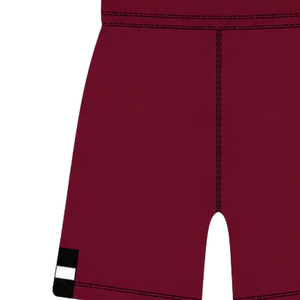 Pantalones Cortos de Rugby Color Negro Granate, Cintura Elástica con Cordón, Uniforme de Equipo Personalizado, Transpirable, Ecológico, de Secado Rápido, 100% Poliéster, para Entrenamiento - Product Image 3