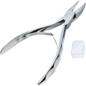 Professional Toenail Nippers <b>Safe</b> Ends Stainless Steel Curved Shape Pedicure <b>Tool</b> for Thick Ingrown Nails Precision Trimming - Product Image 1