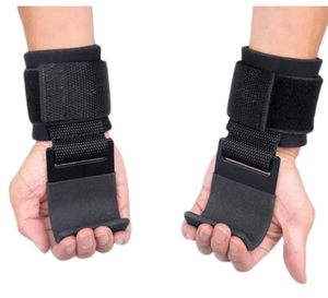 Crochets de musculation en néoprène robustes et bandes de maintien réglables pour poignets – Sangles de levage durables et antidérapantes pour soulevé de terre et entraînement de force - Product Image 1