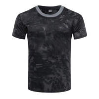 T-shirt tactique personnalisé pour homme, en coton/fibre de bambou, pour la chasse en plein air - Confortable et respirant, couleur et taille personnalisables