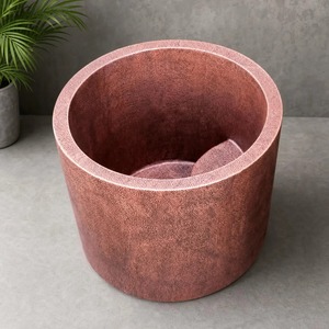 Bañera Moderna de Cobre Puro Forjada a Mano, Ecológica, Independiente, Profunda, para Spa, Hotel, Resort, Hogar, Baño, Relajación - Product Image 4