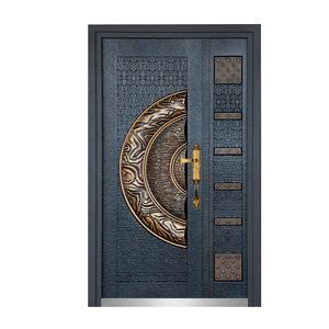 Porte blindée en acier de qualité militaire, porte de sécurité blindée abordable, antirouille et anti-effraction pour la maison africaine - Product Image 5