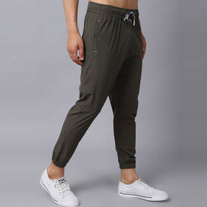 กางเกงวิ่งขายาวผ้าคอตตอน100% สำหรับผู้ชายกางเกงผ้าฟลีซปักลายเอวยางยืดสีสันกลางเอวเข้ารูปบริการ OEM - Product Image 5