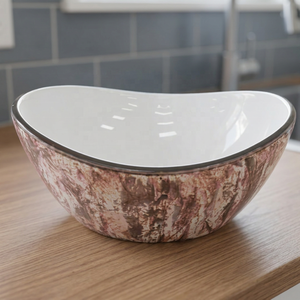 Vistaar Brand Ceramic <b>Table</b> Top Wash Basin Luxury Porcelain Vessel Sink Factory Direct Decorative Sanitary Ware Set - Product Image 4