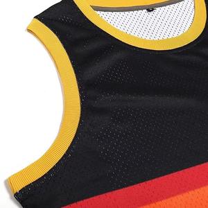 Nouveaux maillots de basket-ball réversibles imprimés par sublimation couleur personnalisée 100% polyester de qualité supérieure avec logo personnalisé respirant - Product Image 5