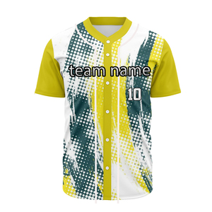 เสื้อเบสบอลโพลีเอสเตอร์ 100% สำหรับผู้ใหญ่ เสื้อแบบกำหนดเอง สีพื้น ชุดทีมกีฬาเบสบอล คุณภาพสูง - Product Image 4