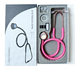 Estetoscopio Acústico de Doble Cabeza Rosa, Manual, para Examen Médico Físico, Uso en Adultos - Product Image 6