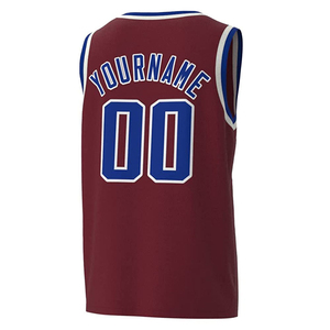 Basketball Jersey Set Wholesale Blank Sublimation Logo Black <b>White</b>-Blue Split Fashion <b>Tops</b> Basketball Jersey Custom OEM - Product Image 2