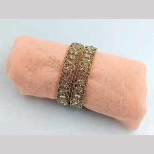Stunning <b>Gold</b> Plated Crystal <b>Bangles</b> <b>Set</b> LCT Colored Crystal Stone Jewelry for Women Ideal for Wedding Party Festival and Gifts - Product Image 1