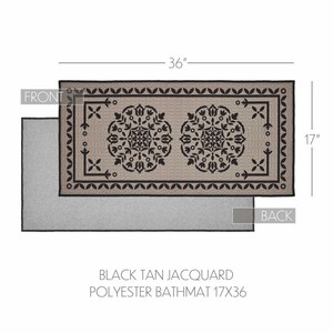 Tapis de bain rectangulaire classique avec dos antidérapant en caoutchouc, design tissé en polypropylène, pour usage domestique - Product Image 5