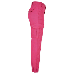 Summer <b>Cargo</b> <b>Pants</b> Washed Mid Flat Front <b>Elastic</b> <b>Waist</b> Breathable Polyester/Cotton Baggy Pockets Best Quality Latest Design - Product Image 2