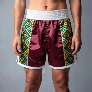 Shorts de sport pour homme en polyester respirant, couleur orange, pour l'été - Product Image 3