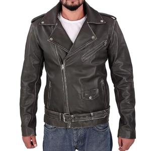 Blouson de moto en cuir matelassé unisexe de haute qualité, coupe-vent, fabriqué au Pakistan, collection 2026 - Product Image 4